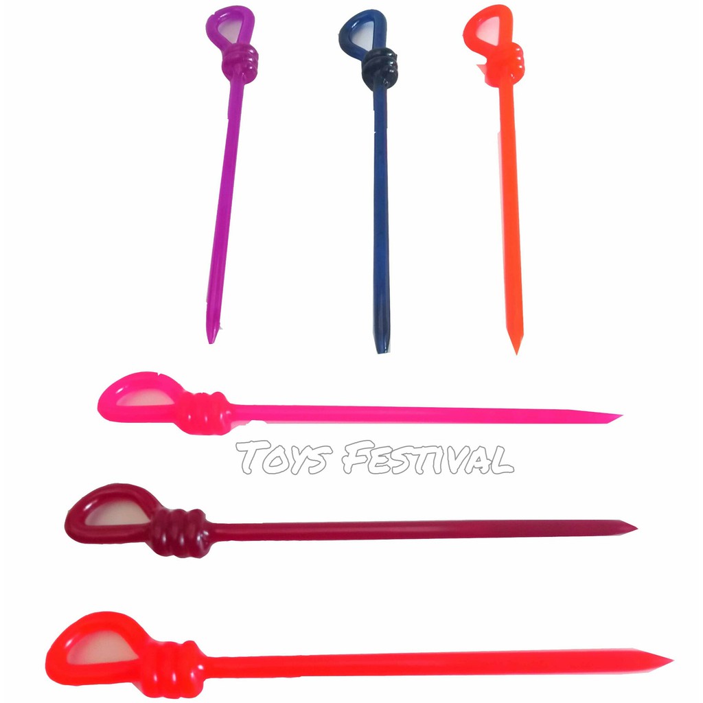 3 pcs Kalam Tuding Penunjuk Ngaji atau Tusuk Konde ikat rambut fancy multiwarna