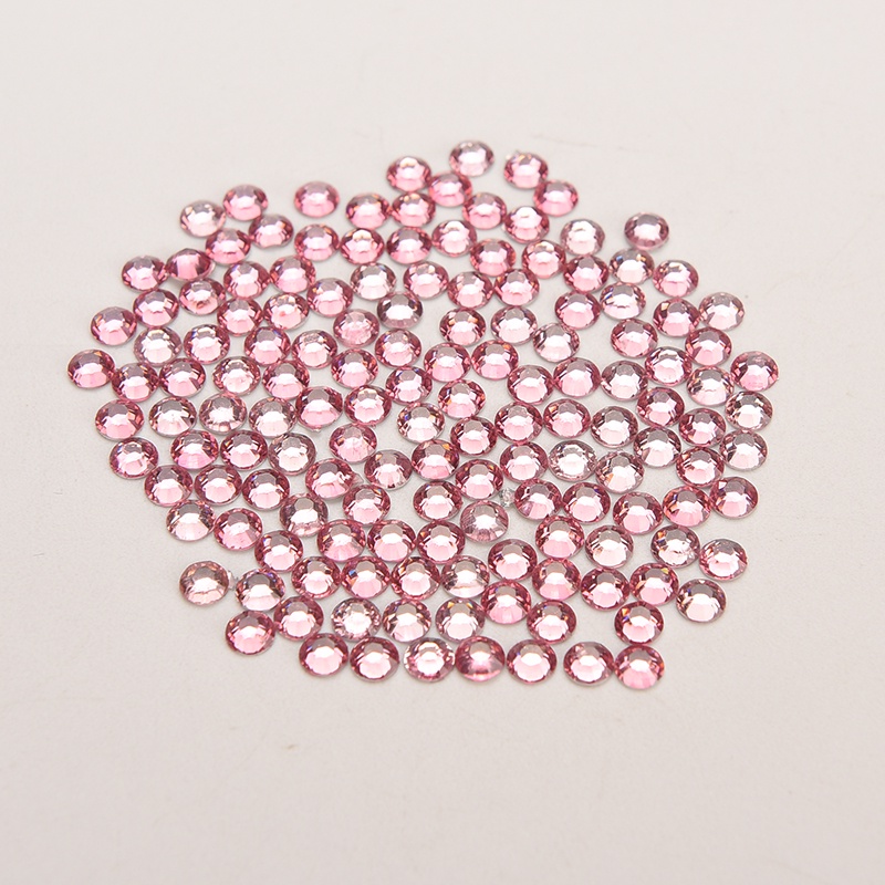 1000pcs / lot Kristal Berlian Imitasi Bulat Belakang Datar Ukuran 4mm