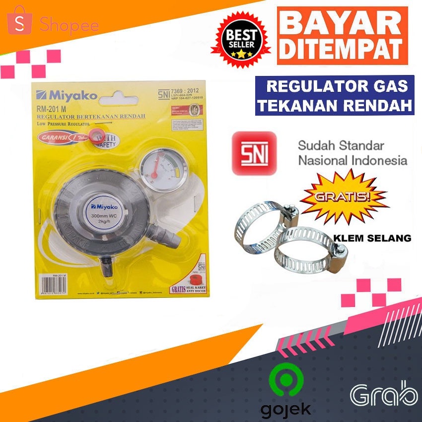 MIYAKO REGULATOR GAS RM-201M/ MIYAKO GAS REGULATOR METER RM-201 M RM201M