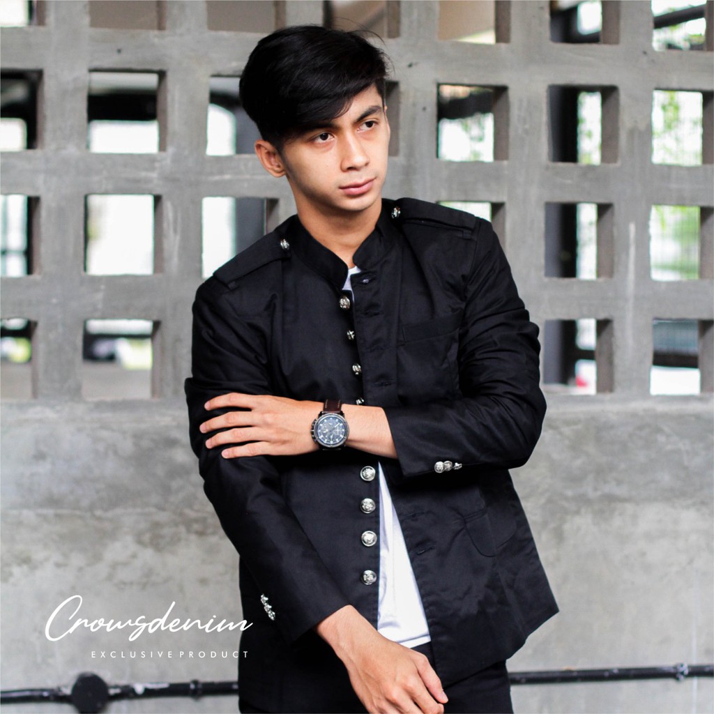 Blazer hitam korea- blazer pria korea- blazer korea murah best saller