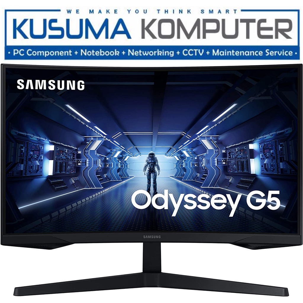 Samsung 27” Odyssey G5 144Hz 1ms WQHD HDR10 Gaming Monitor with 1000R Curved Screen