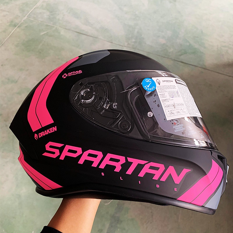 Spartan Helm Full Face Helm Sepeda Motor Full Face Helm Sepeda Motor ECE DOT Sertifikat Keselamatan