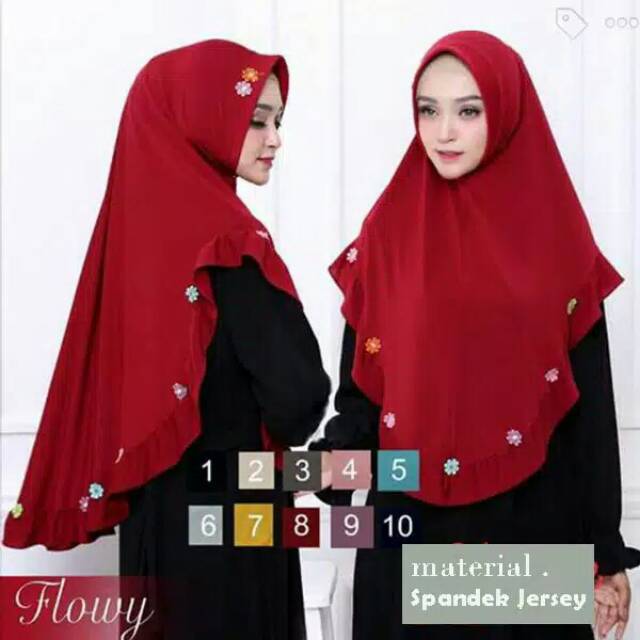 JILBAB/HIJAB INSTAN SYARI FLOWY