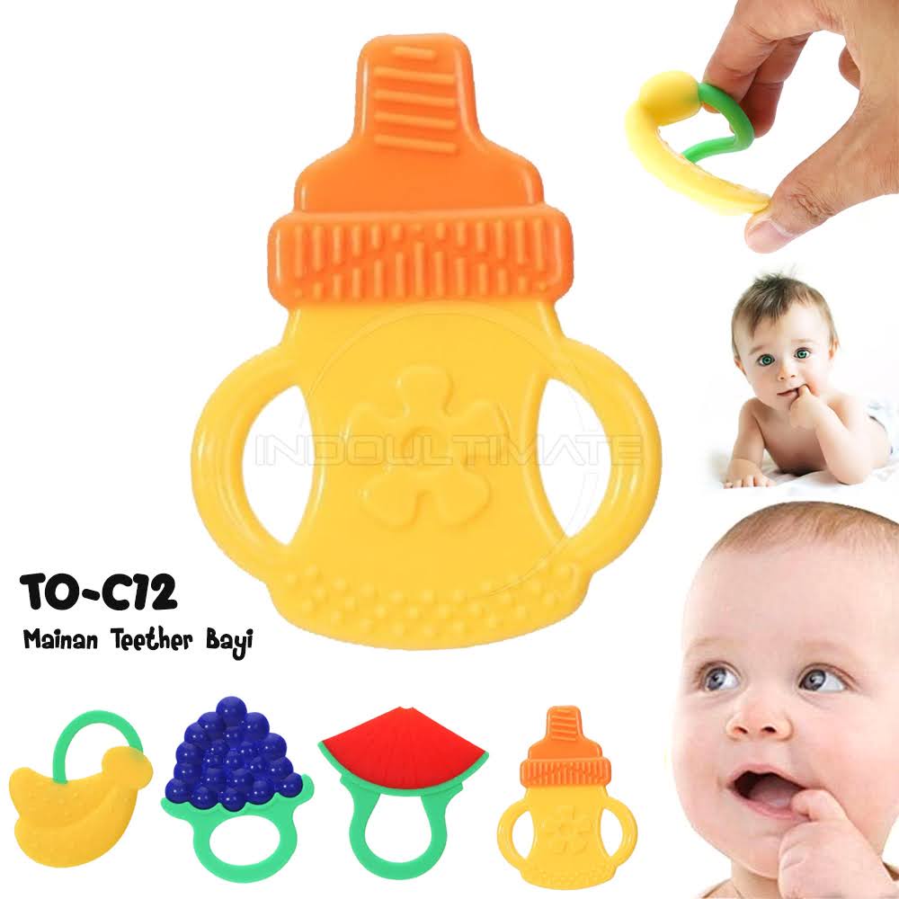 Silicone Teether Mainan Gigitan Bayi Silikon TO-C12 Mainan Bayi Gigitan Bayi Silicone Baby Teether