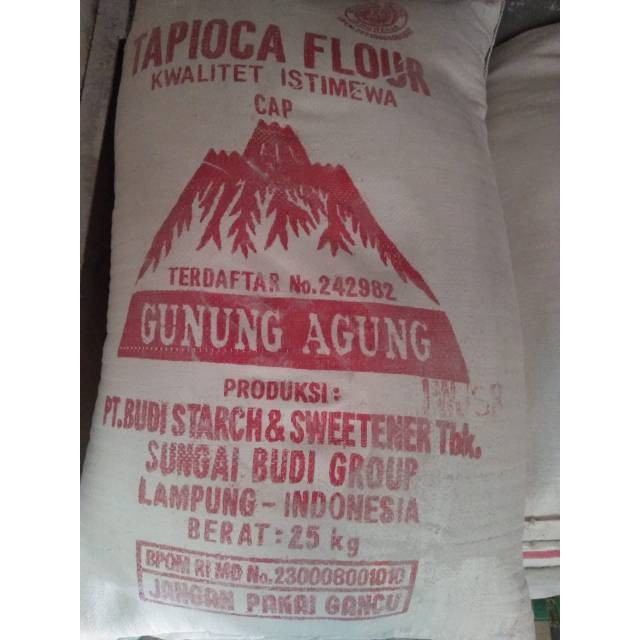 

PROMO [COD] TEPUNG TAPIOKA CAP GUNUNG AGUNG 25KG