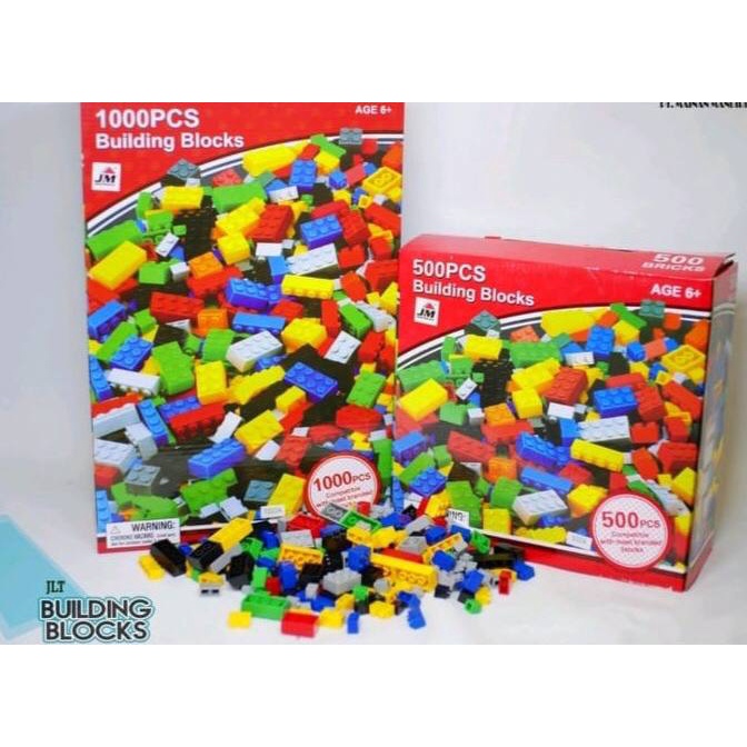 Puzzle Block Lego Susun Isi 1000 dan 500pcs #IsiTerbanyak