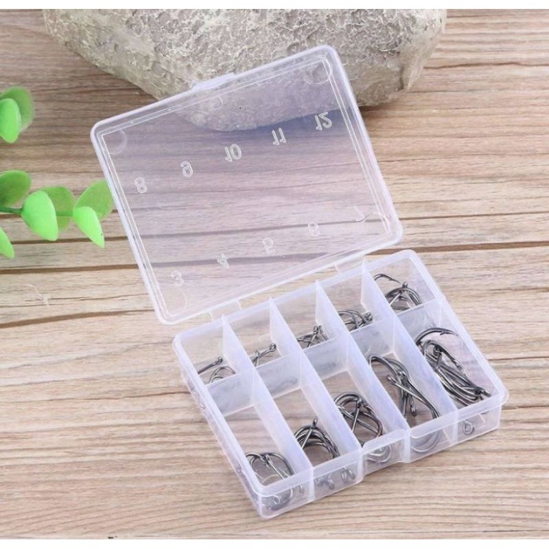 Mata Kail Pancing Set Box Lengkap Ukuran 3-12 70 Pcs Perlengkapan Mancing Murah