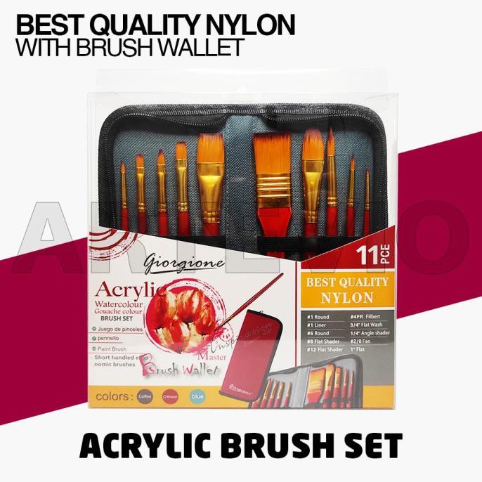 Kuas Lukis Set / Acrylic Brush Set / Giorgione Acrylic Brush Set