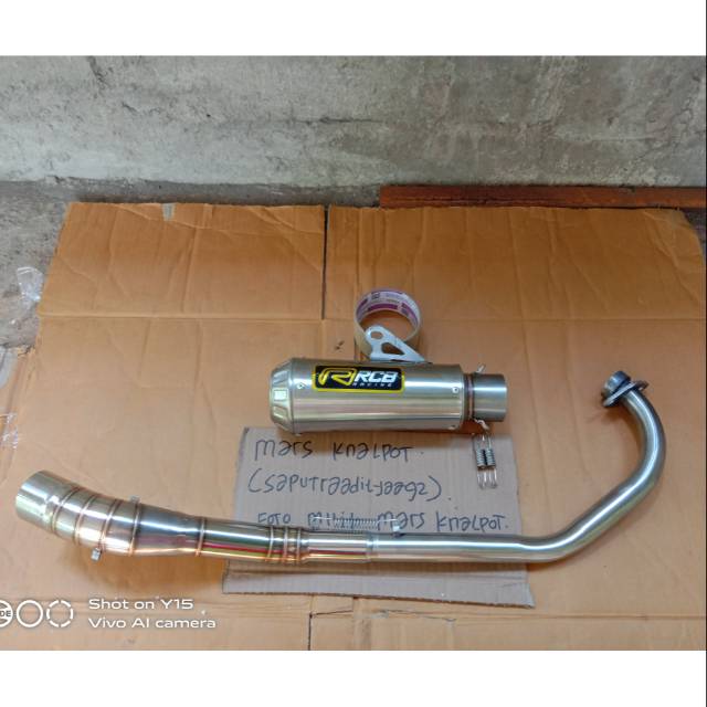 knalpot rcb gtx buatmotor yanaha  jupiter mx new135 .mx old ada