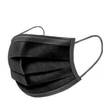 MASKER 3PLY / DISPOSABLE FACE MASK / HITAM