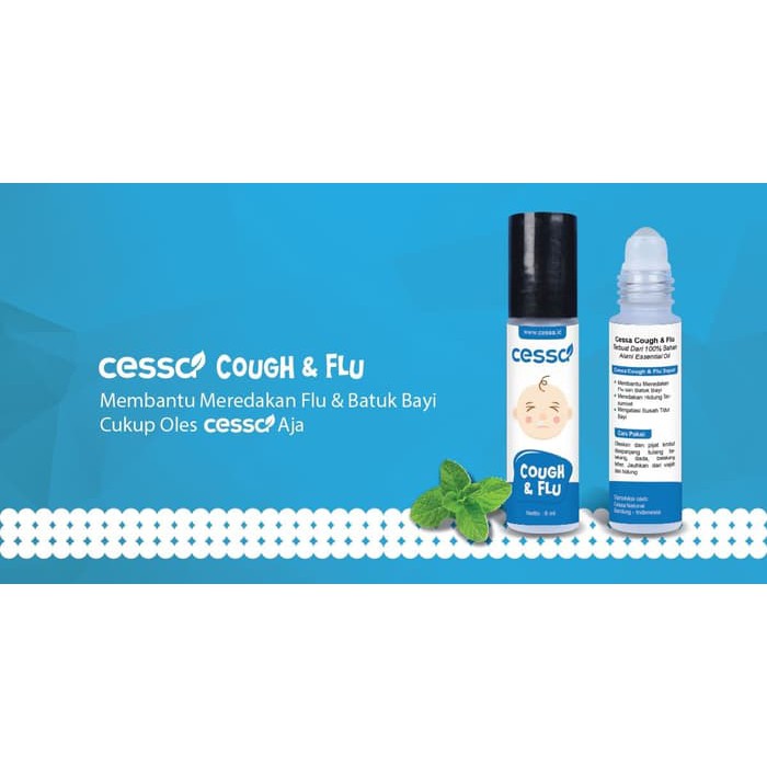 Cessa Cough n Flu Essential Oil 8 ml (0-2 tahun) -  Pereda Batuk Flu Bayi