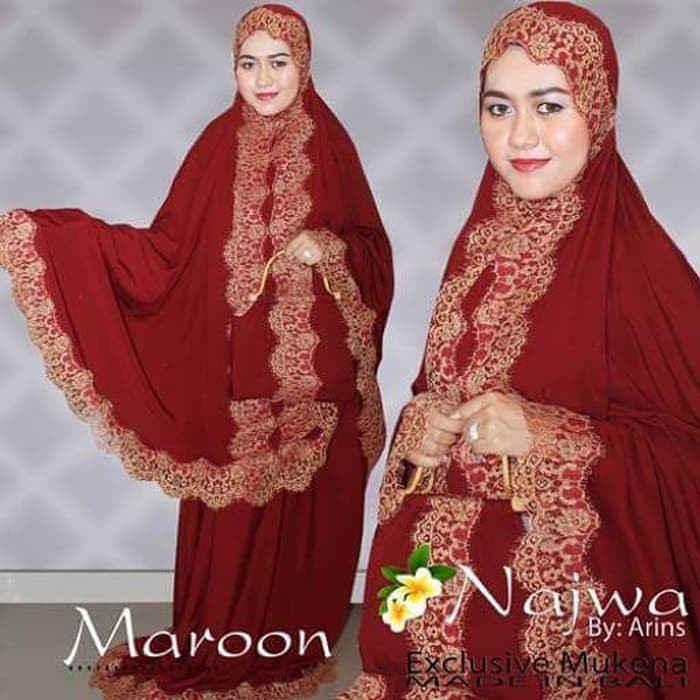 Terbaru !!! Azurra Shop Mukena Najwa Original Super Jumbo Mekenah Dewasa Fashion Muslim Murah