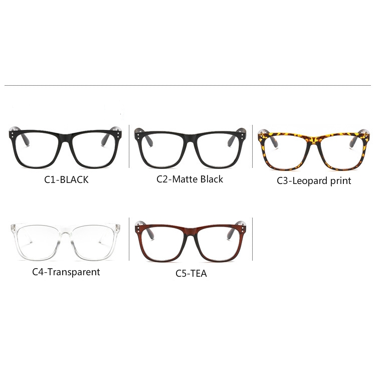 Metal Hinge Anti-Blu-ray Rice Studs Big Frame Retro Literature and Art Glasses for Men and Women