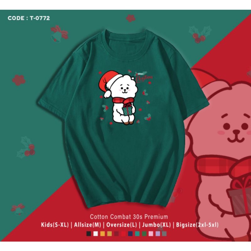 KAOS NATAL RJ B T 21/T-SHIRT MERRY CHRISTMAS B T 21 RJ