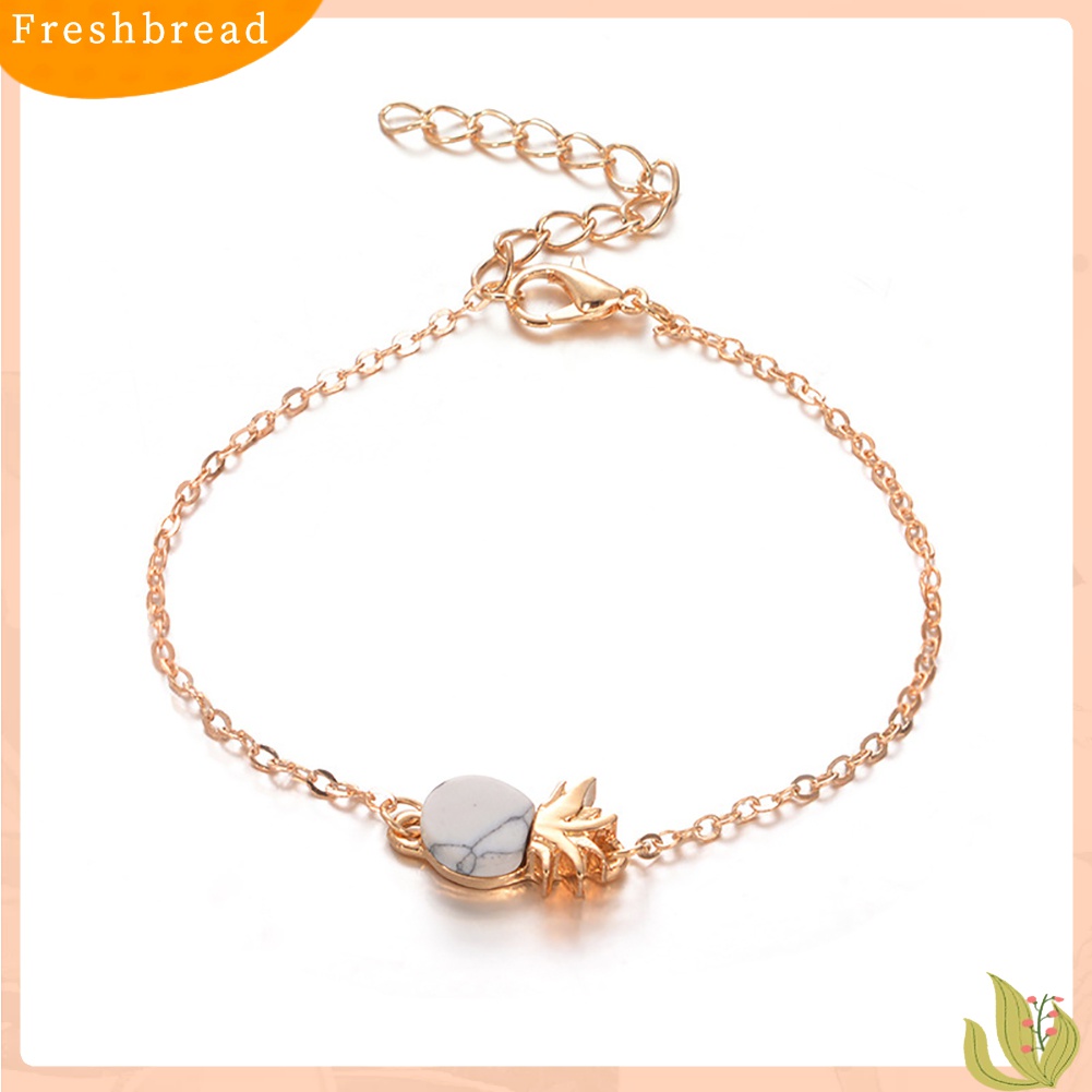 Gelang Rantai Liontin Buah Nanas Vintage Lucu untuk Hadiah Wanita