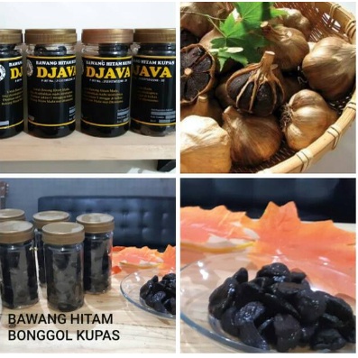 

Bawang Hitam/ Black Garlic /bawang kating kupas Djava 150gr