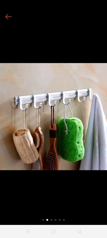 Gantungan / Aluminium Capstok / Hanger Handuk Baju Tas Jaket Bahan Aluminium Anti Karat V753