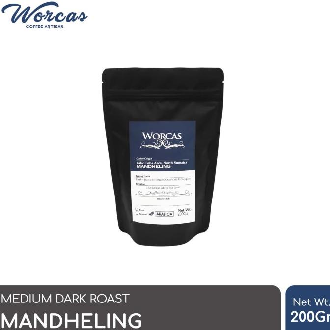 

[ COD ] Kopi Arabica Mandheling 200 Gram (Biji/Bubuk) | Worcas Coffee BERKUALITAS Kode 1125