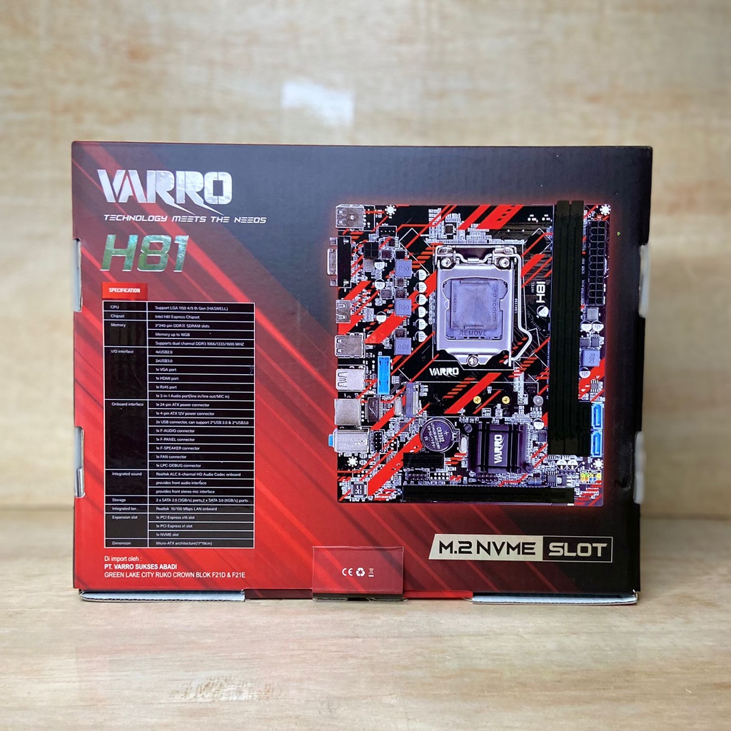 MAINBOARD PC VARRO H81 LGA 1150
