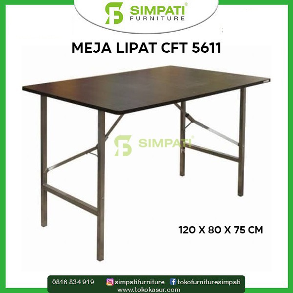 Meja Lipat 120x80x75 cm CFT 5611