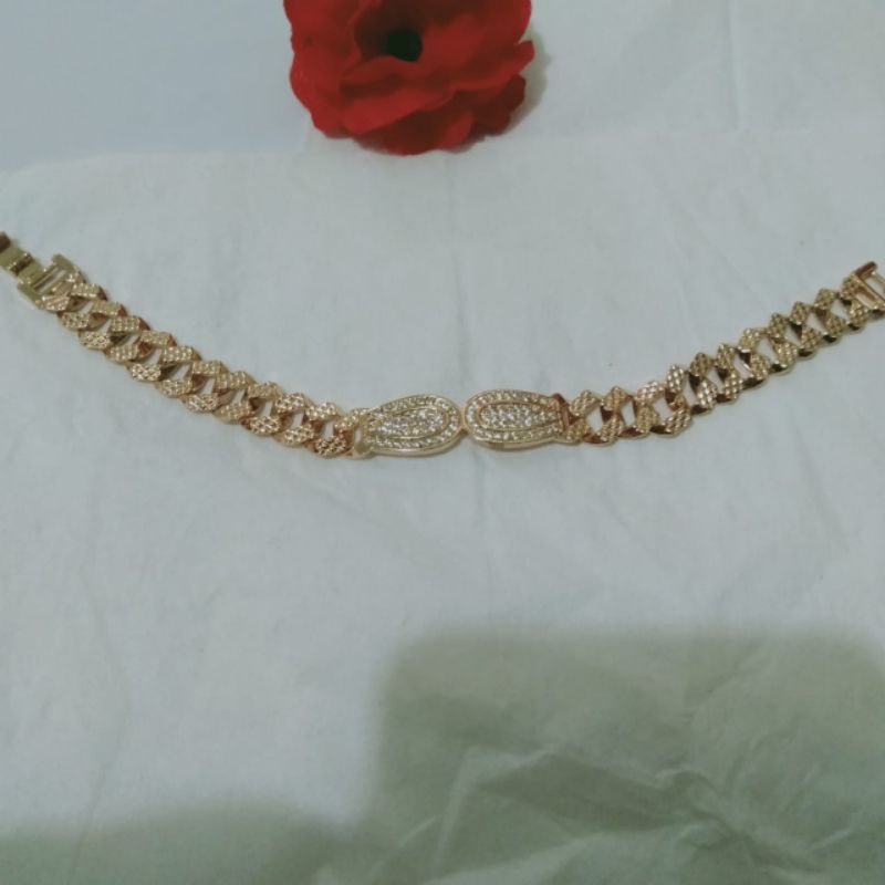 Gelang sisik naga permata zircon,sisik naga plat mata,gelang rantai sisik naga lapis emas/GELANG XP