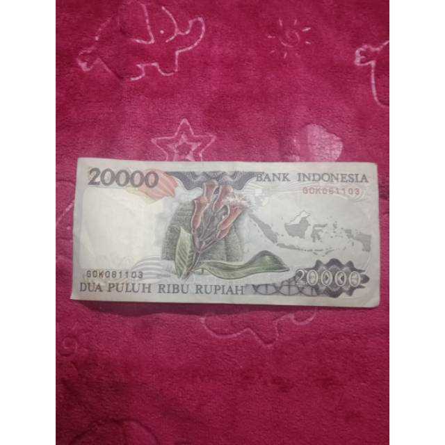 Uang lama Rp. 20.000,- thn 1992