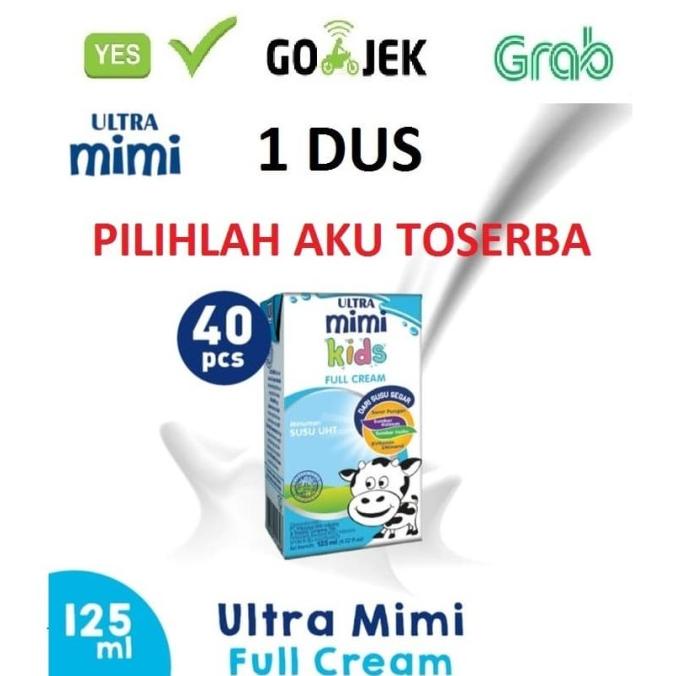 

BISA BAYAR DITEMPAT Susu Ultra Mimi Kids (Full Cream) - 125 ml (1 DUS ISI 40) - GOJEK/GRAB