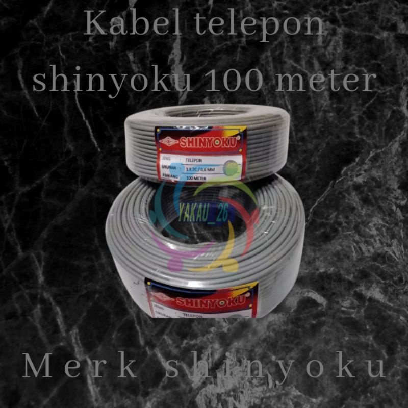 KABEL TELEPON SHINYOKU/KABEL INSTALASI WALET 100METER