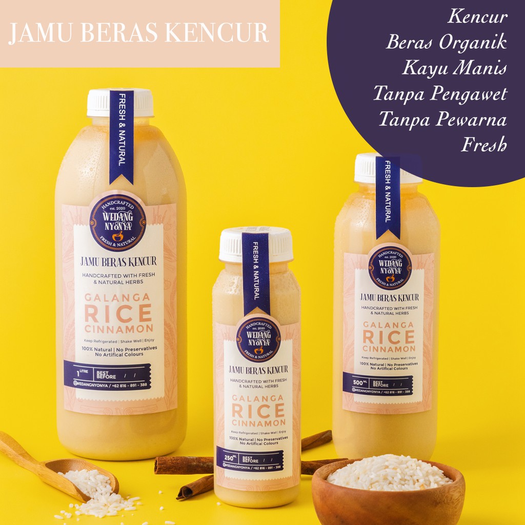 

Jamu Beras Kencur - Wedang Nyonya 500ML/1000ML