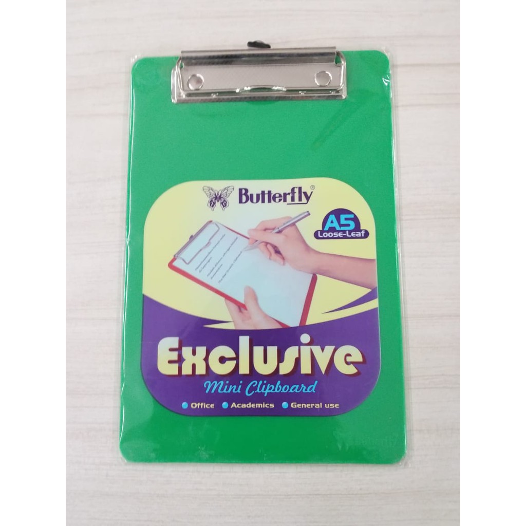 

Papan Jalan / Clipboard / Alas Ujian BUTTERFLY EXECLUSIVE A5 08650416