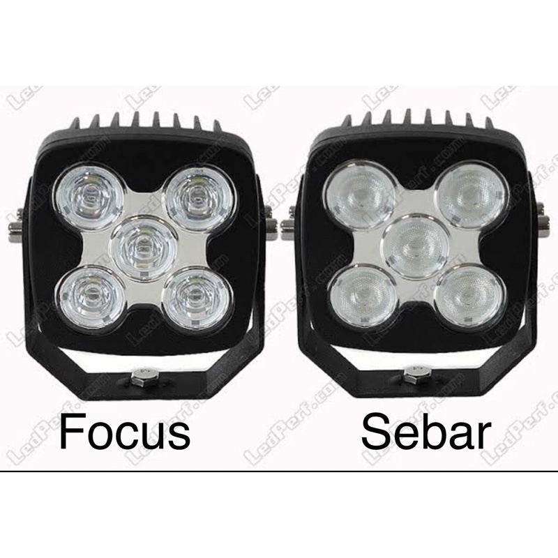 Lampu Kerja 50w 5 LED / Work Lamp Cree 50 watt Putih | Off Road 50W (10-30v)