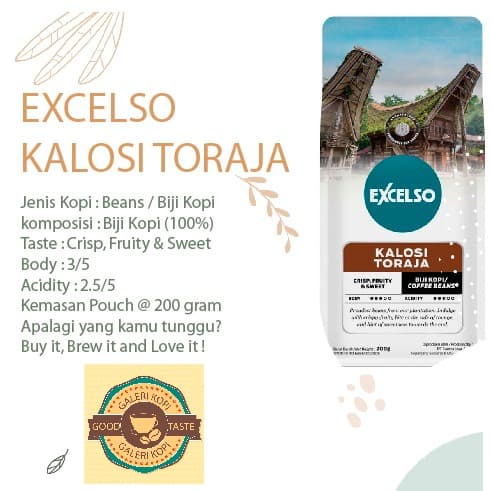 

vf2011vf Excelso Kalosi Toraja Coffee @200 Gram Beans/Biji Ds20X11