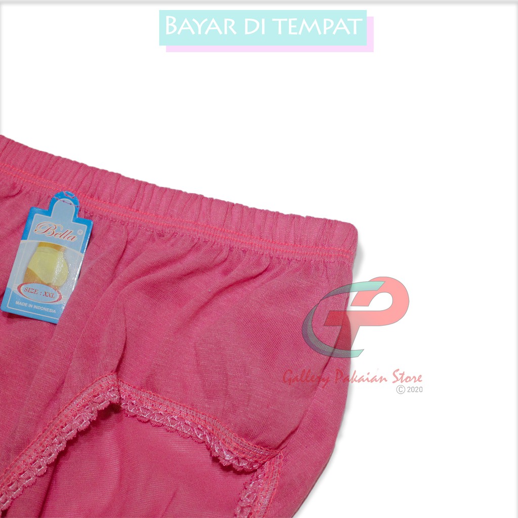 celana dalam wanita polos pink undies bahan katun lembut size M.L.XL.XXL