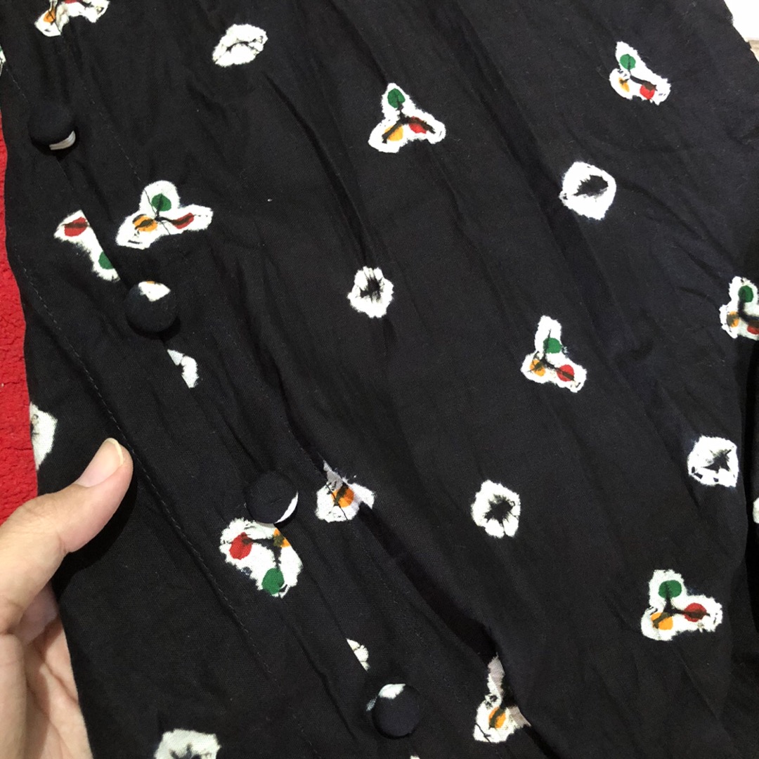 Tunik Batik Jumputan Hitam