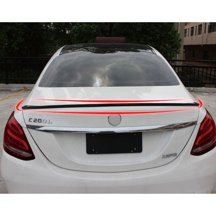 Trunk / Spoiler / Ducktail Lis Universal Mobil Carbon dan Hitam Doff Polos