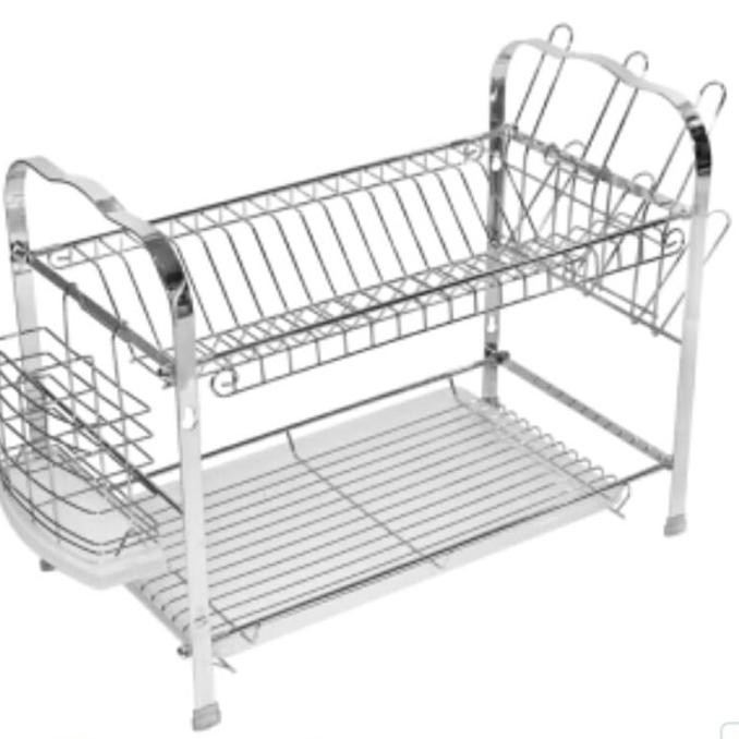 Sale Rak Piring 2 Susun Dish Rack Stainless Steel Informa