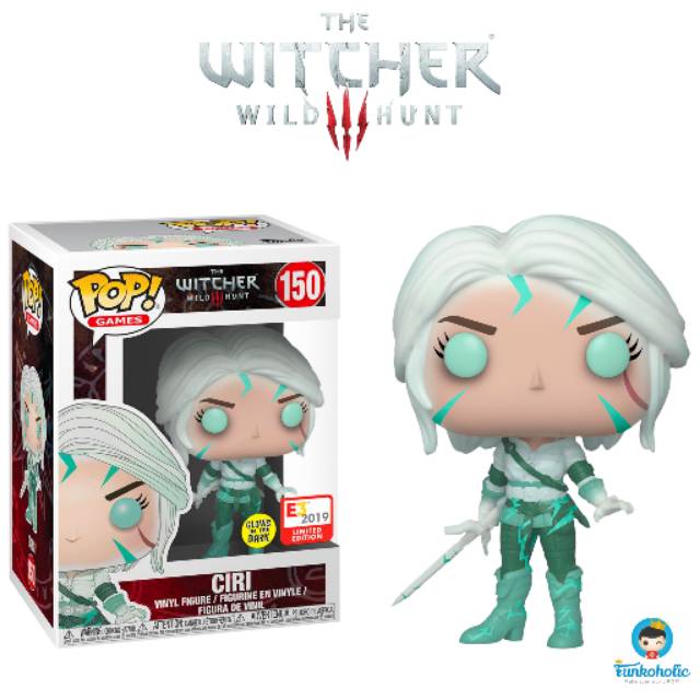 Funko POP Games The Witcher 3 Wild Hunt - Ciri (Magic) [Glow in the Dark] [E3 Exclusive] #150
