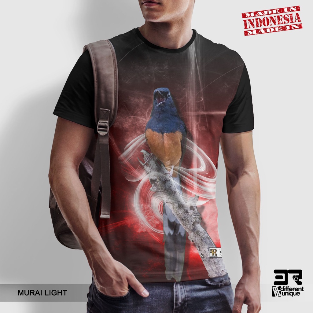 [ COD ] KAOS PRINTING GAMBAR BURUNG MURAI LIGHT - BAJU KICAU MANIA LOVERS MURAI BATU MEDAN DISTRO OR