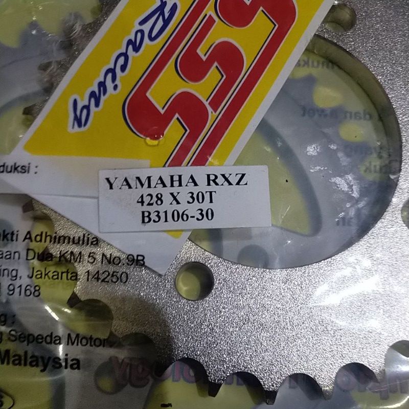 SSS RXZ GER 428 GEAR BELAKANG PNP RXZ RX KING JUPITER VEGA CRIPTON FIZR RX SPECIAL Z125 TIARA ALFA mx135-Sss 428x30