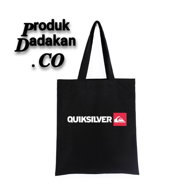Totebag QUICKSILVER QUICK SILVER OUTDOOR katun totebag slingbags waistbag / tas ransel slempang hita