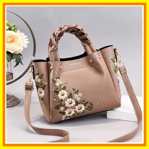 Tas Kuliah Kampus Shoulder Bag Wanita Cewek Remaja Perempuan  Korean Style Cantik Modis Imut Stylish