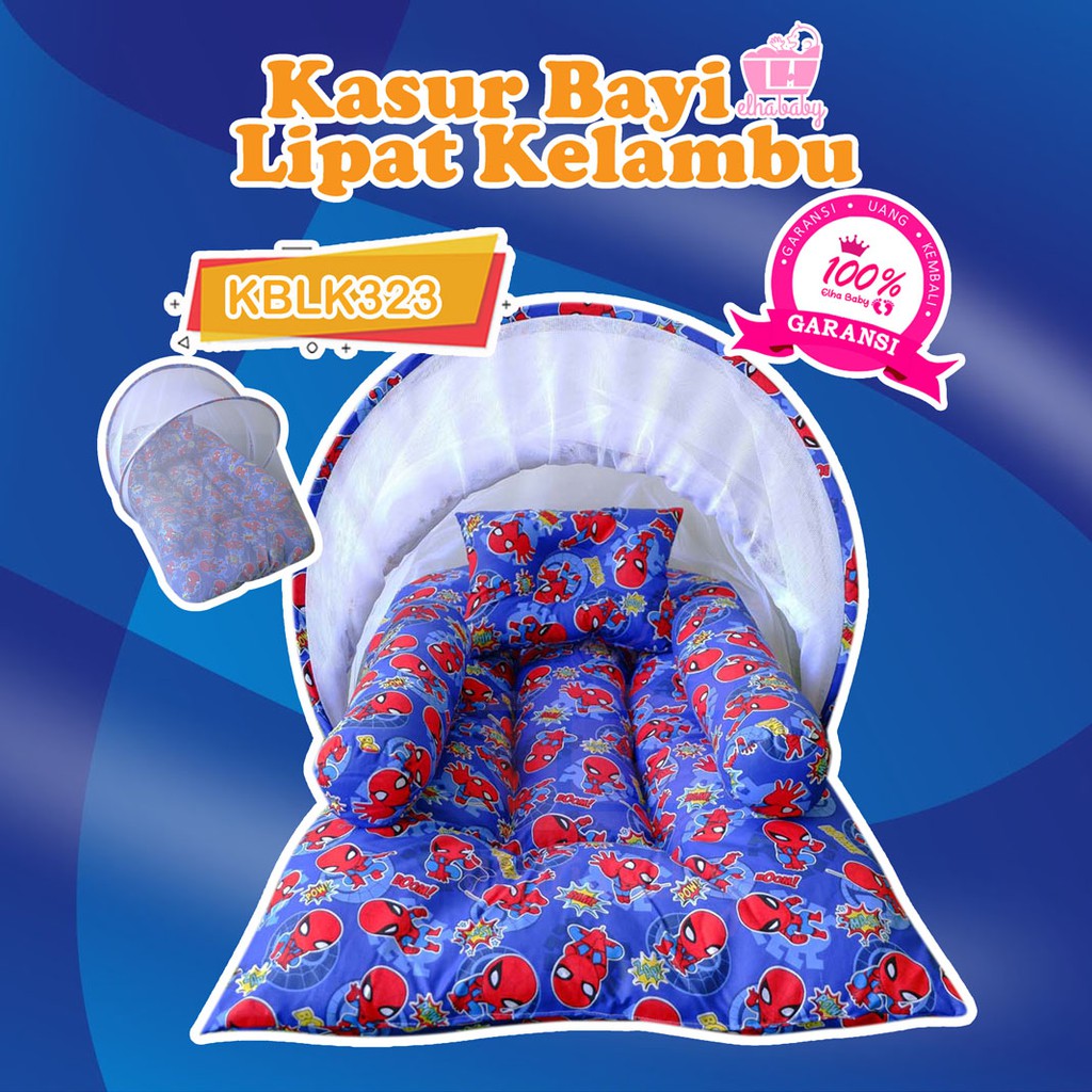 Kasur Bayi Kado Bayi Laki Laki Tempat Tidur Set Kelambu 