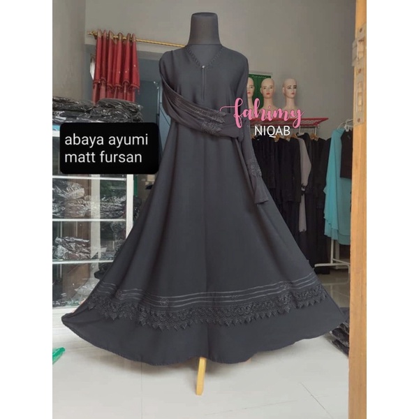 Abaya Ayumi bahan fursan by fahimy niqob
