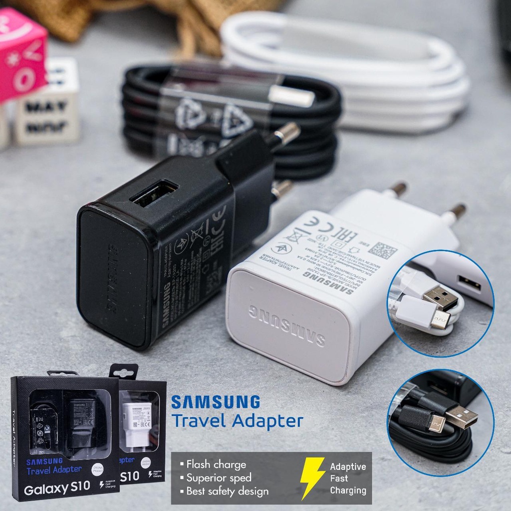 [SO] Tc Travel Charger Samsung S7 / S8 / S10 ORIGINAL Micro Usb &amp; Type-C