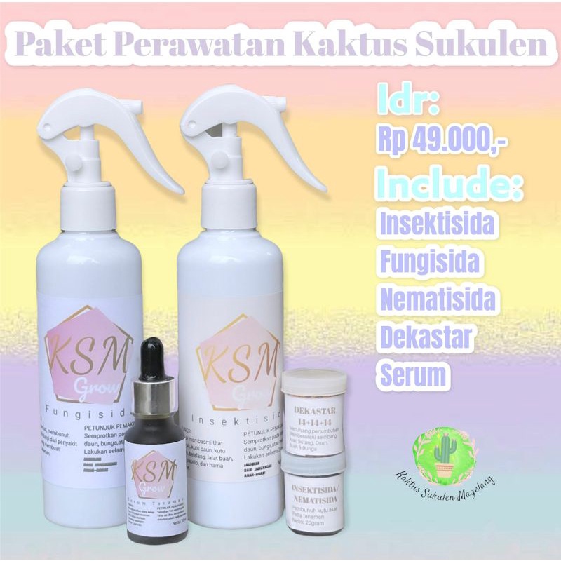 Plants Care Pupuk Obat Serum Tanaman Kaktus Sukulen