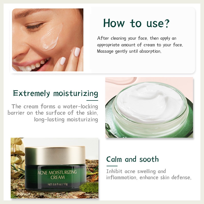 BSKM Acne Treatment Moisturizing Cream - Krim Jerawat &amp; Komedo Wajah Memperbaiki Kulit &amp; Mengecilkan Pori Wajah (17g)