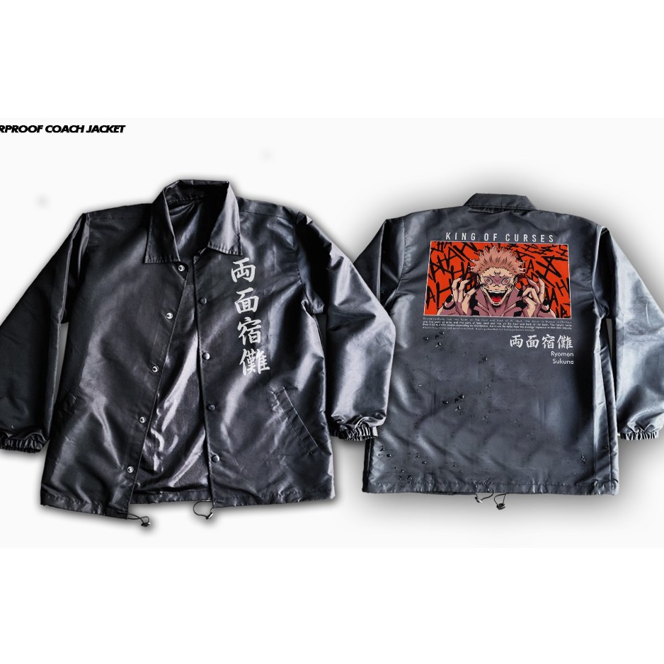 Coach Jacket Sukuna King Curses Jujutsu Kaisen Anime Manga Premium