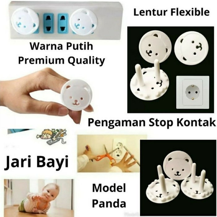 Pengaman Stop Kontak - Pengaman Colokan Listrik - Penutup Socket