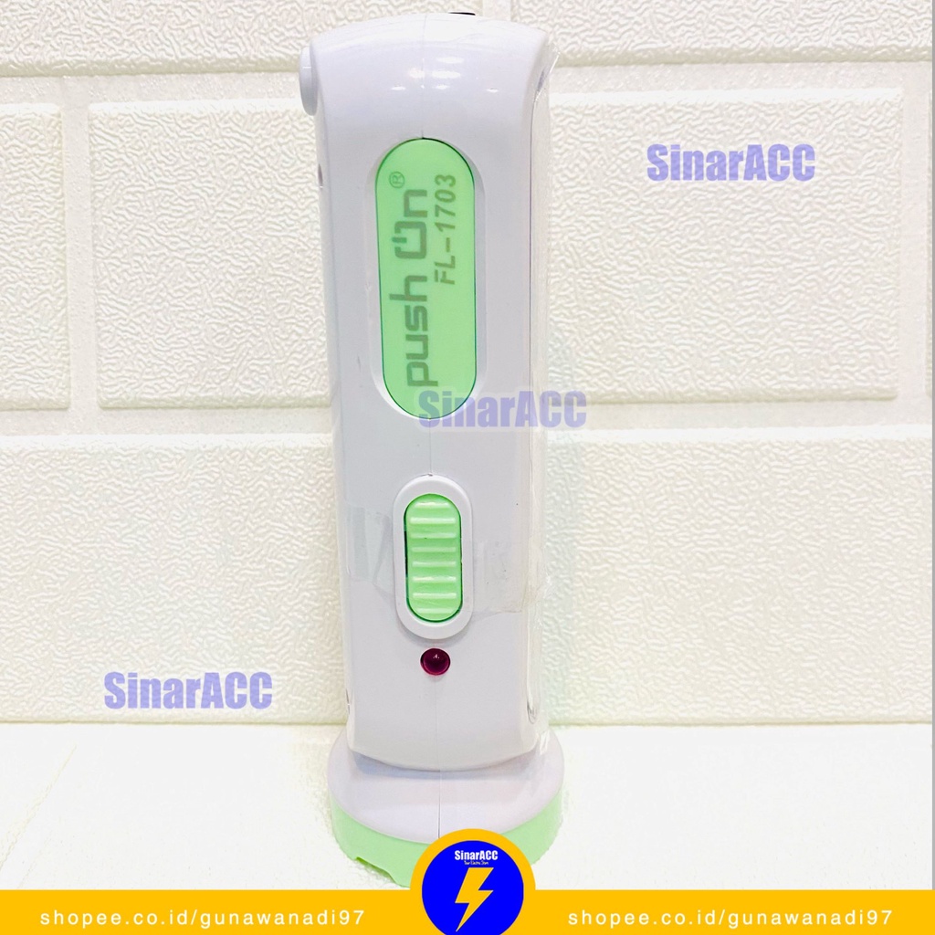 Senter emergency push on 1703 5 WATT + 10 WATT senter panjang senter mini charge 1703 20 watt senter led