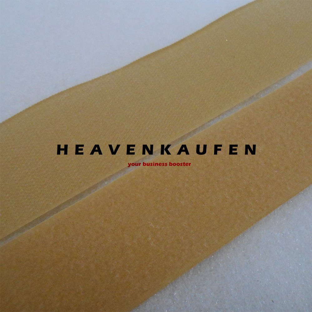 Velcro Kretekan Prepetan Hook And Loop Lebar 5 cm Warna Cream Khaki Harga Per Meter
